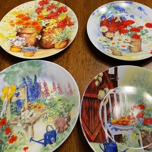 L Godinger Home Essentials & Beyond dessert plates.  Spring Garden design